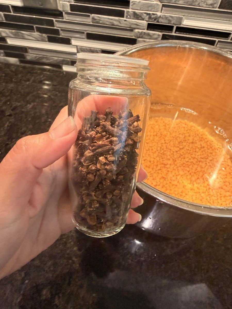 Whole spices and soaking lentils